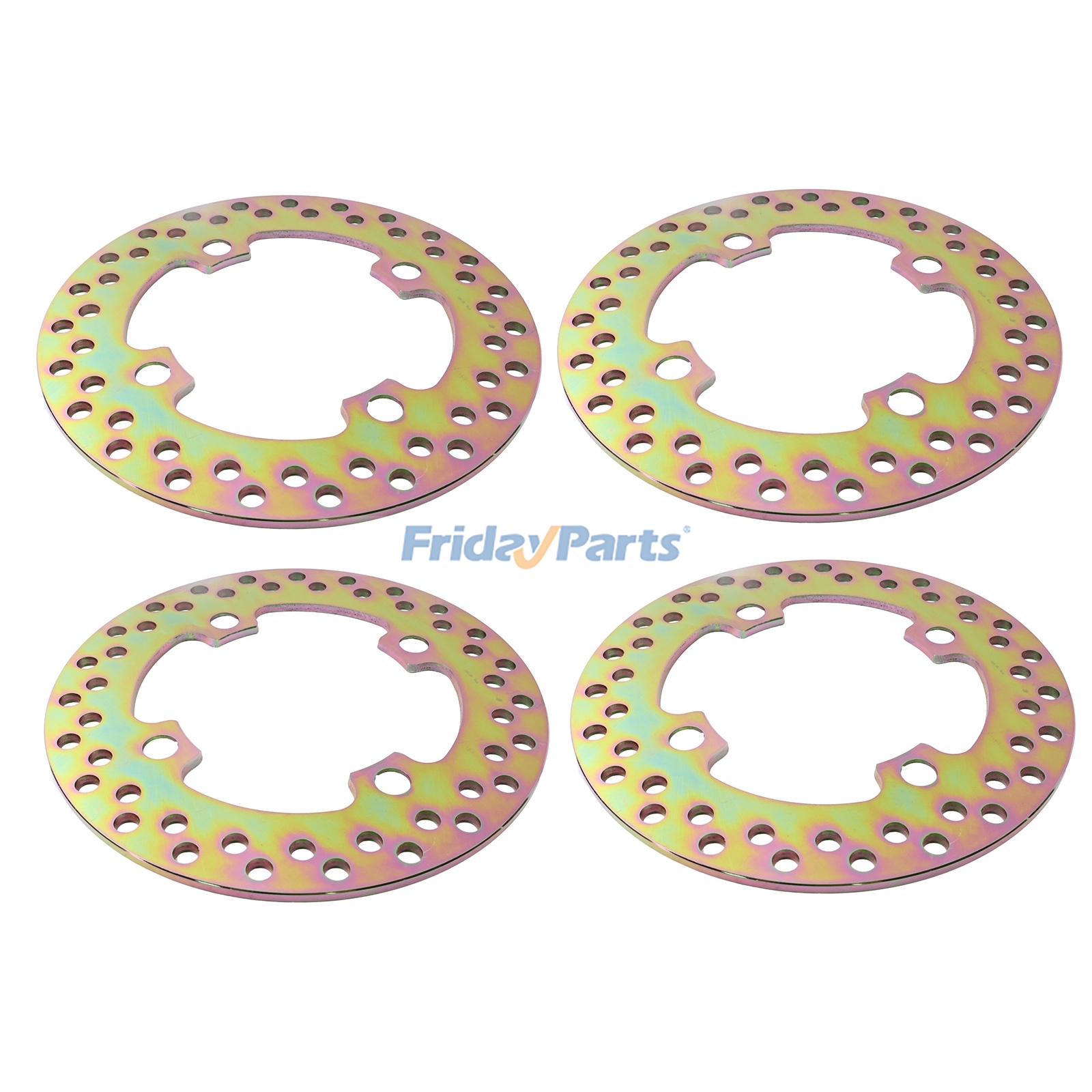 4 Pieces Front Rear Brake Disc Rotor 5254999 for Polaris RZR XP 900 2011-2013