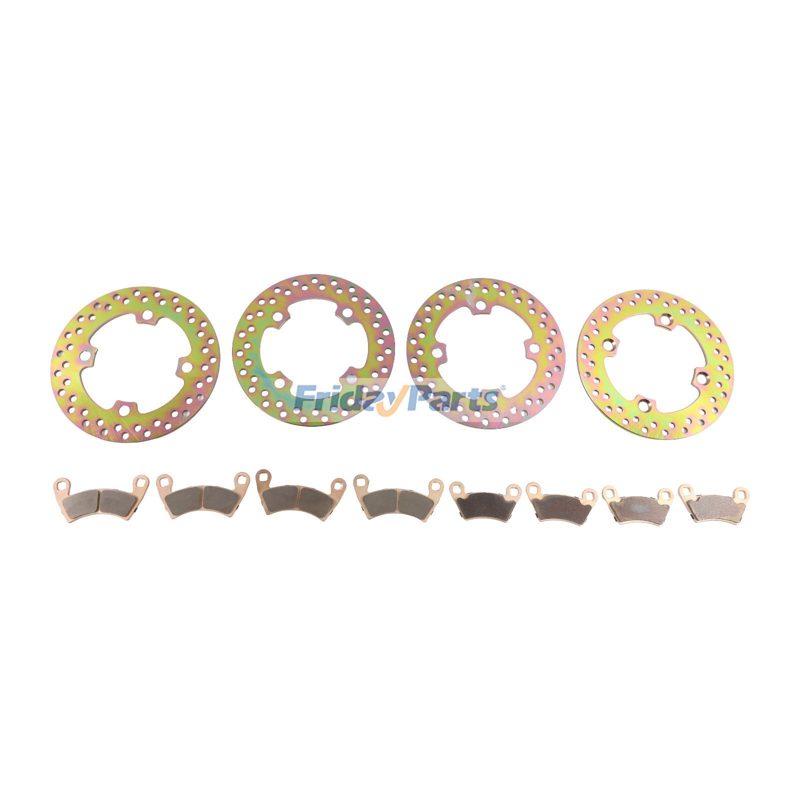 Polaris用フロントリアブレーキディスクローター（パッド付き）