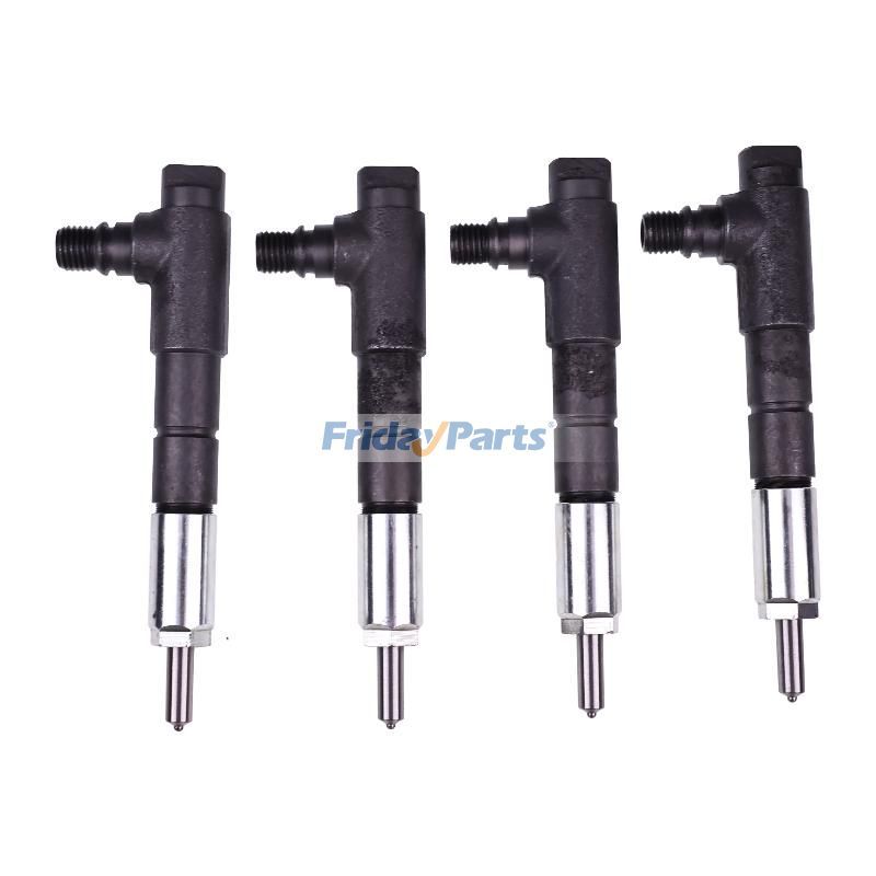 4 Pieces Fuel Injector 1J550-53000 1J550-53001 for Kubota Engine V3800 V3800-DI-T Tractor M8540 M9540 M96SHDM Loader SVL90 SVL90C