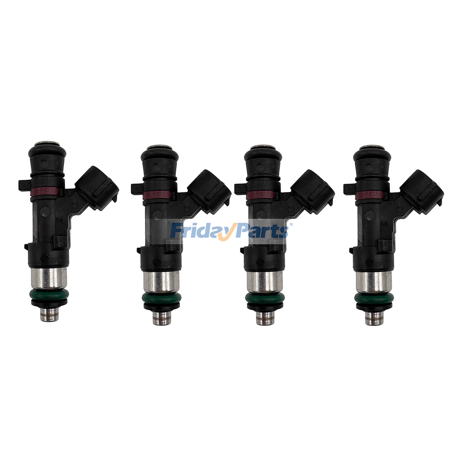 Conjunto de 4 injetores de combustível 6DA-13761-00-00 para motores marítimos Yamaha de 150 HP, 175 HP e 200 HP (2012-2021).