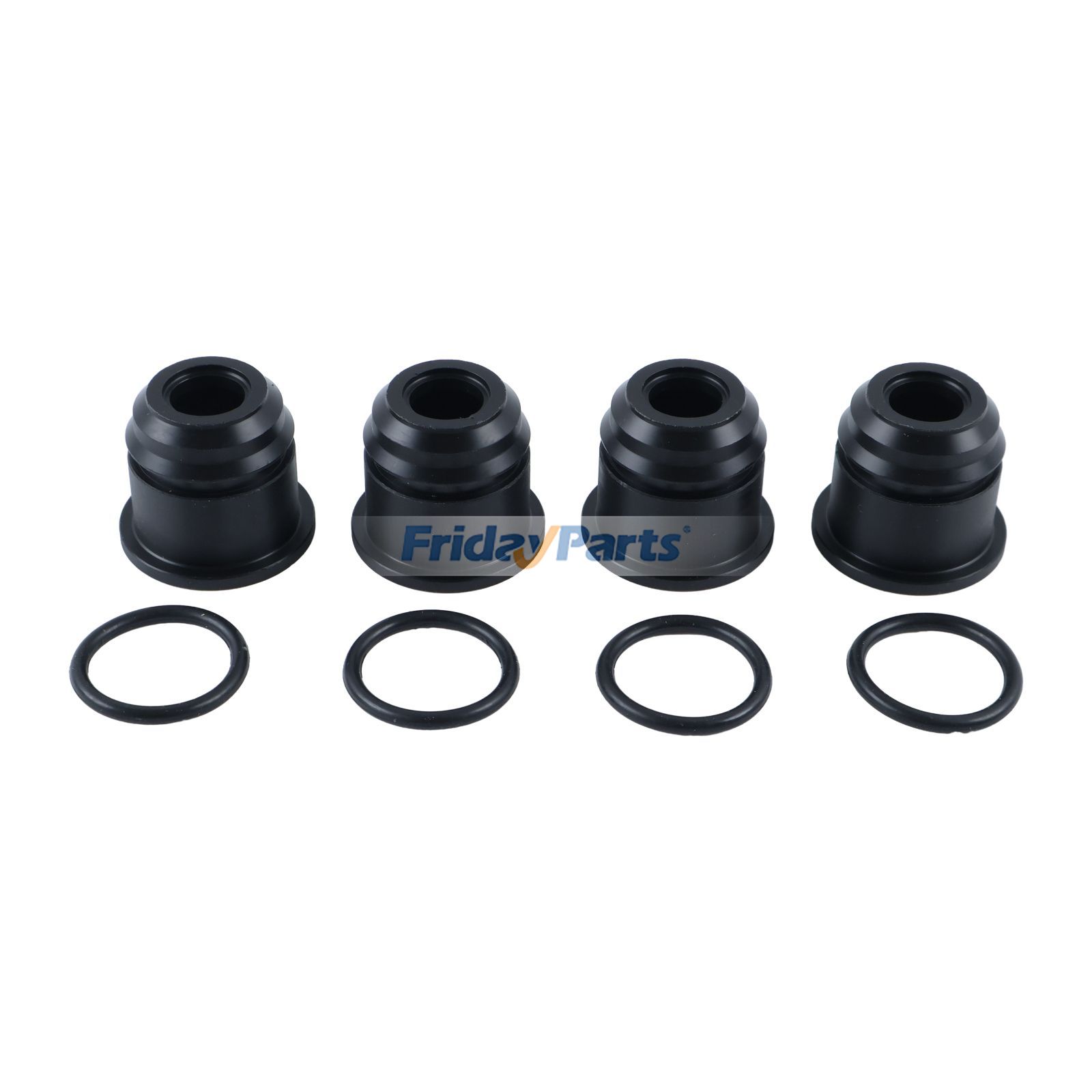 4 piezas de soporte de boquilla de inyector de combustible, espaciador y junta tórica 90561-10018 90301-19006 para Toyota T100 4Runner Tacoma 2.4L 2.7L 1984-2023