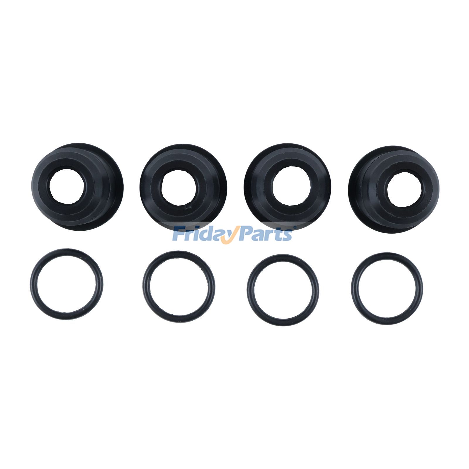 4 piezas de soporte de boquilla de inyector de combustible, espaciador y junta tórica 90561-10018 90301-19006 para Toyota T100 4Runner Tacoma 2.4L 2.7L 1984-2023 para Motor,Vehículo Para Toyota FridayParts