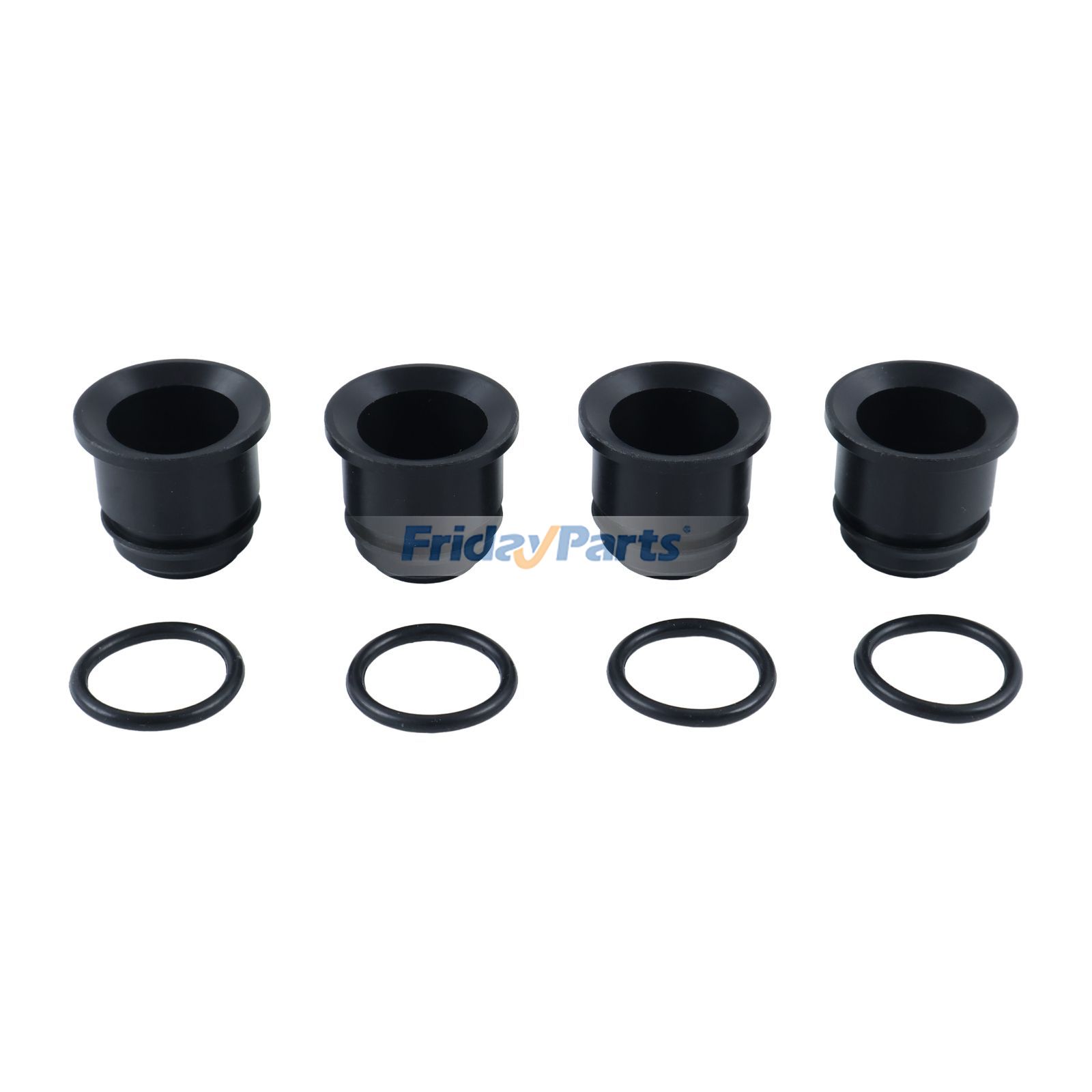 4 piezas de soporte de boquilla de inyector de combustible, espaciador y junta tórica 90561-10018 90301-19006 para Toyota T100 4Runner Tacoma 2.4L 2.7L 1984-2023 de FridayParts