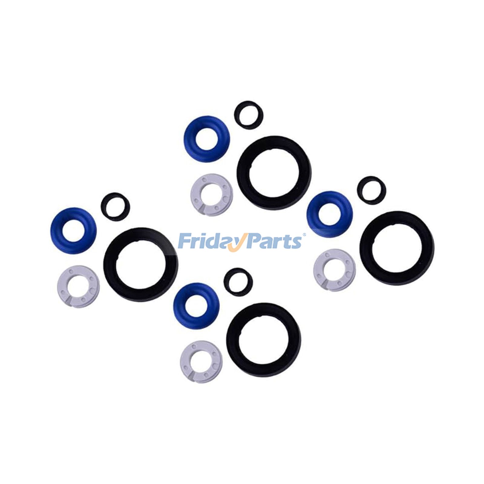 Kit de reparación de sellos de inyector de combustible de 4 piezas 35310-2GGA1 para Hyundai Santa Fe, Sonata, Tucson, Kia Optima, Sorento y Sportage.