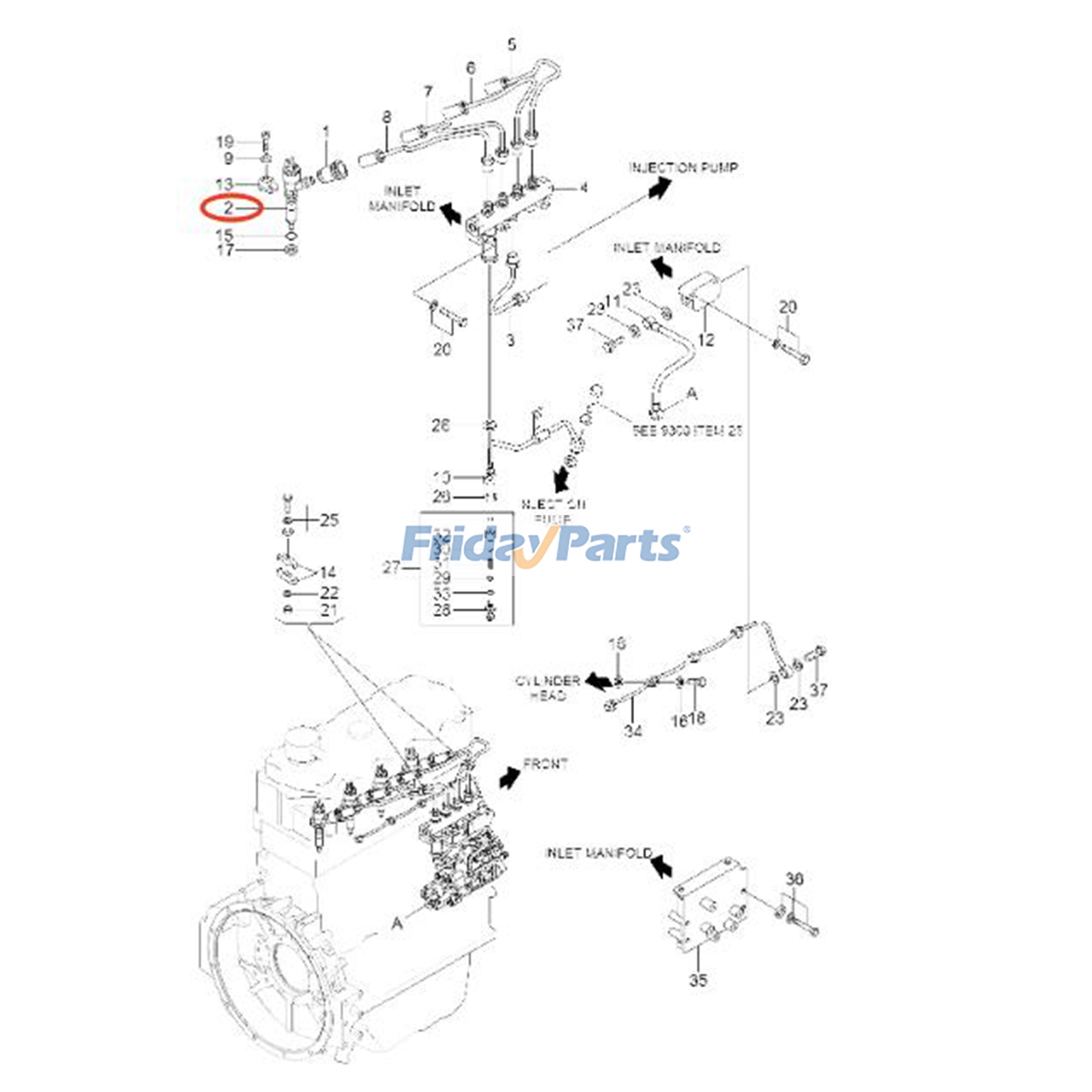 FridayParts Fuel Injector