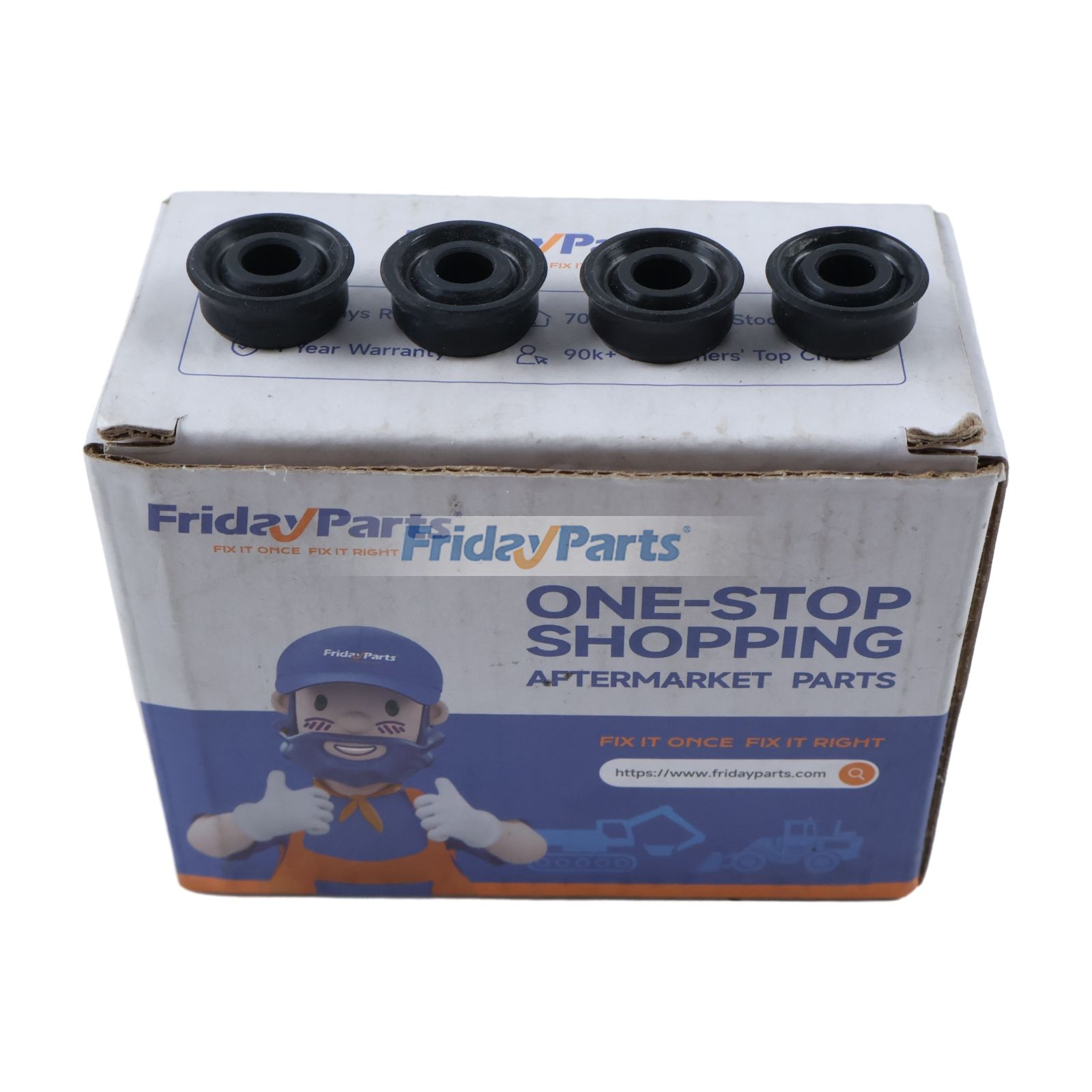 4 juntas de bujía incandescente 1G772-65500 para motor Kubota V2607, V2607T, V3007DI, V3300E, V3300T y V3307