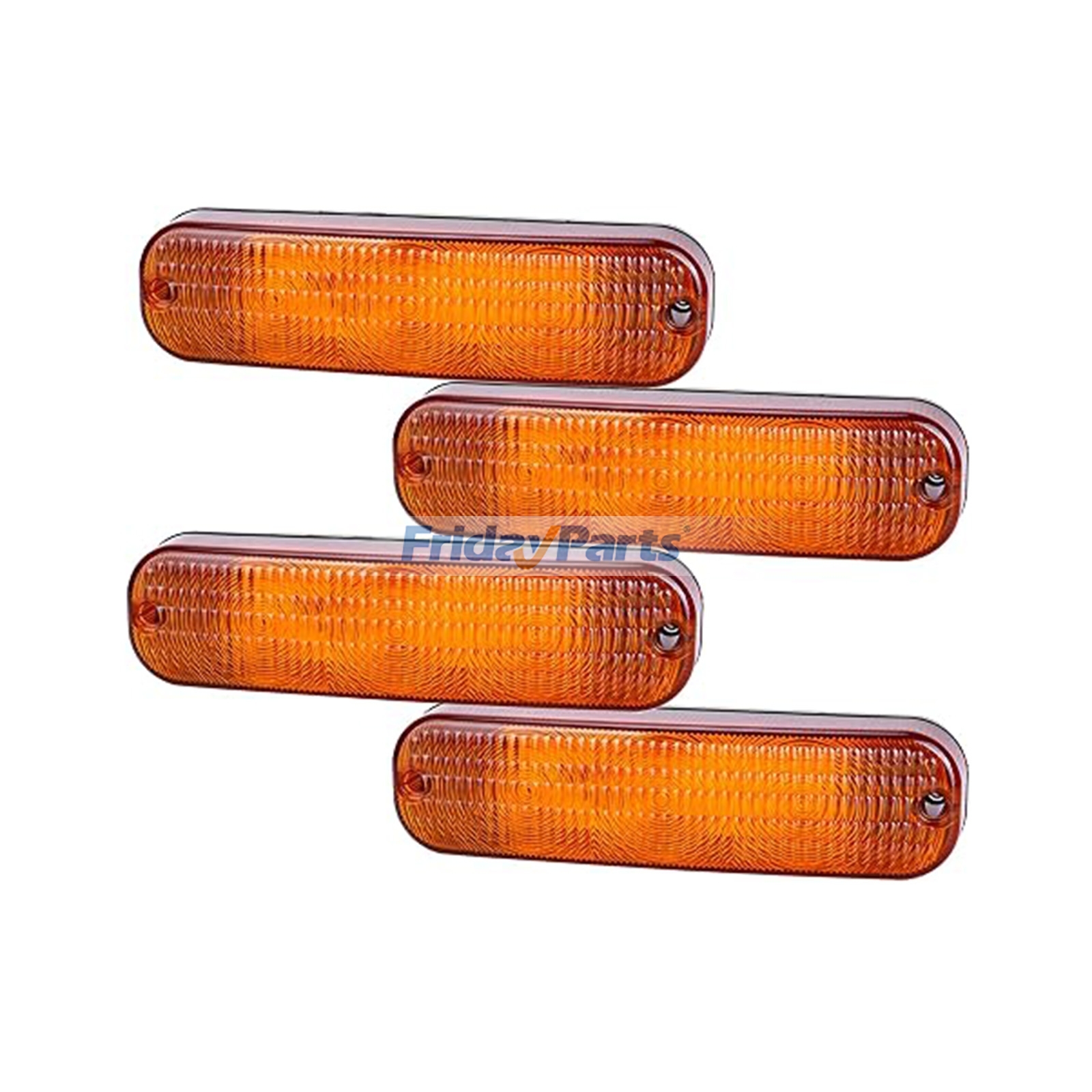 4 Pieces Halogen Amber Flashing Cab Light AR60250 for John Deere Engine 3029 6068 Tractor 2030 2040 2140 2141 2150 2155 2240