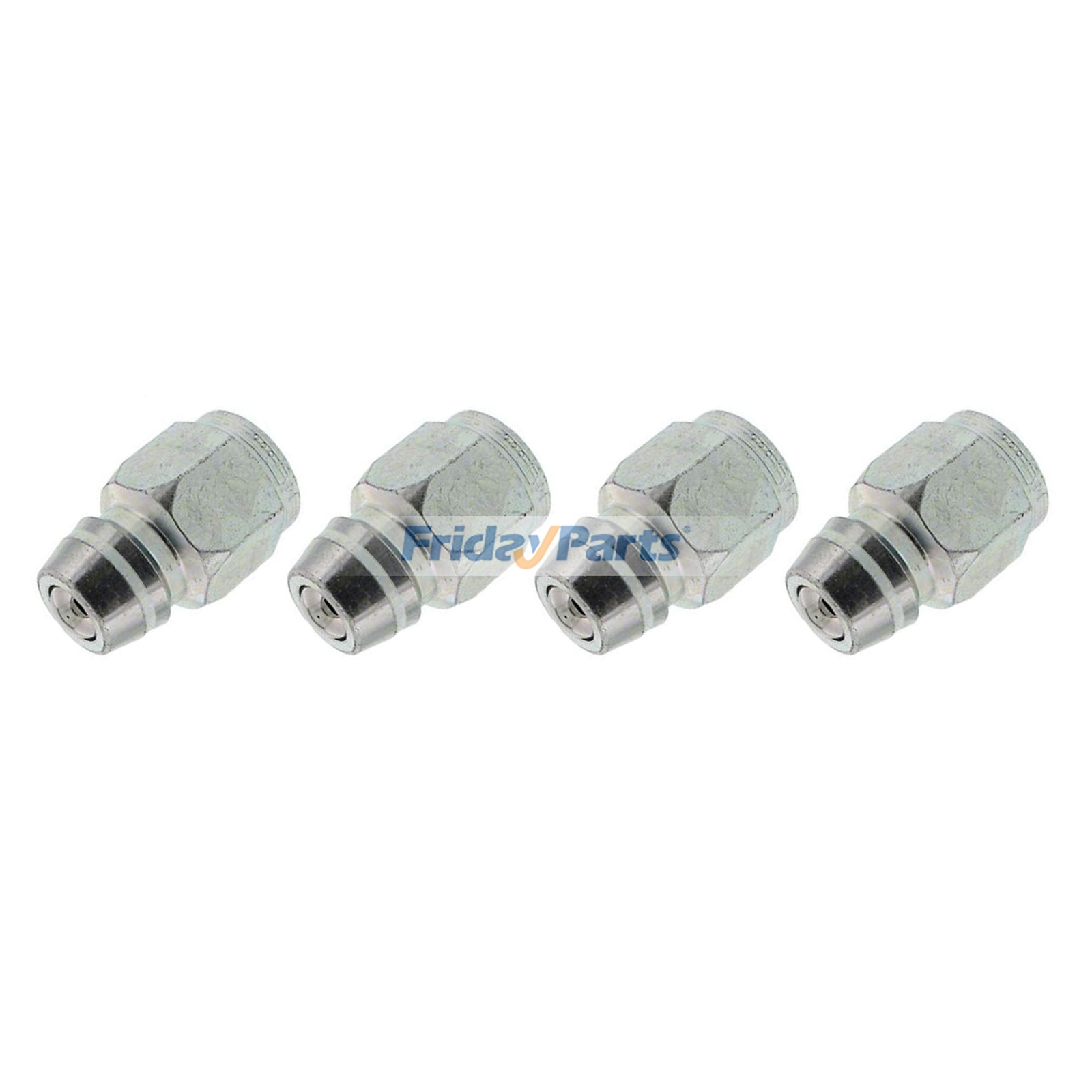 Lot de 4 raccords rapides hydrauliques RE11447 pour moteurs John Deere 6068, 6081, 6090, 6125 et tracteurs 820, 830, 1010, 1020, 1520, 1530, 2010, 2020, 2030, 2155, 2240, 2350, 2355 et 2510