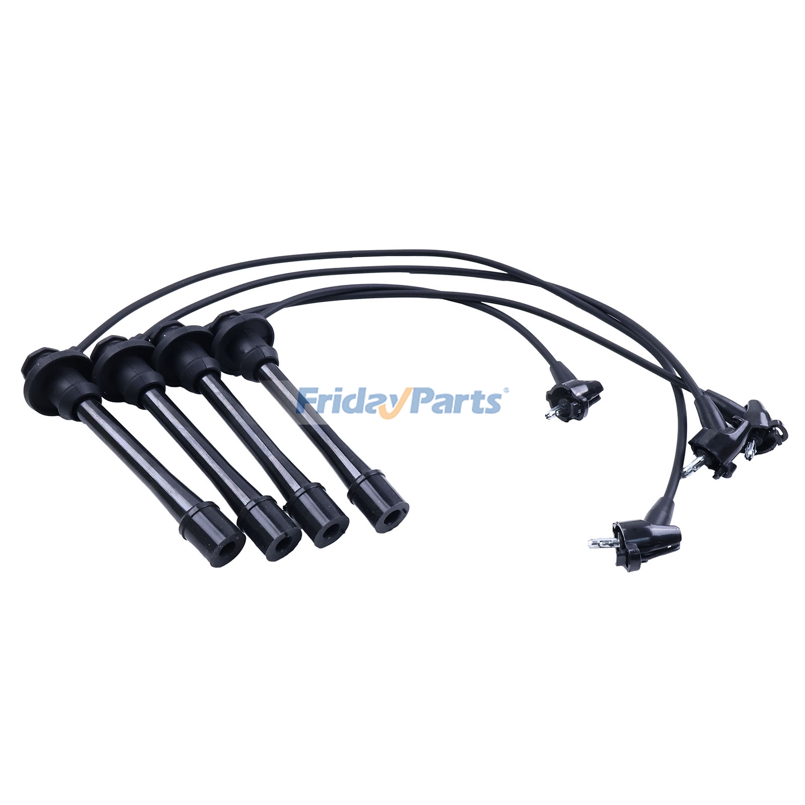 Cable de bujía de encendido de 4 piezas 19037-75010 para motor Toyota 2RZFE 3RZFE 4Runner Granvia Land Cruiser Prado Regius Tacoma