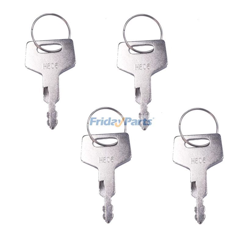 4 Pieces Ignition Switch Key for Takeuchi TL130 TL150 TB125 TB135 TB145 TB175 TB228 TB235 TB250