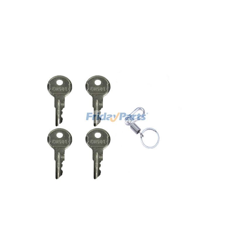 4 Stück Schlüssel CH501 für LKW-Werkzeugkastenschloss