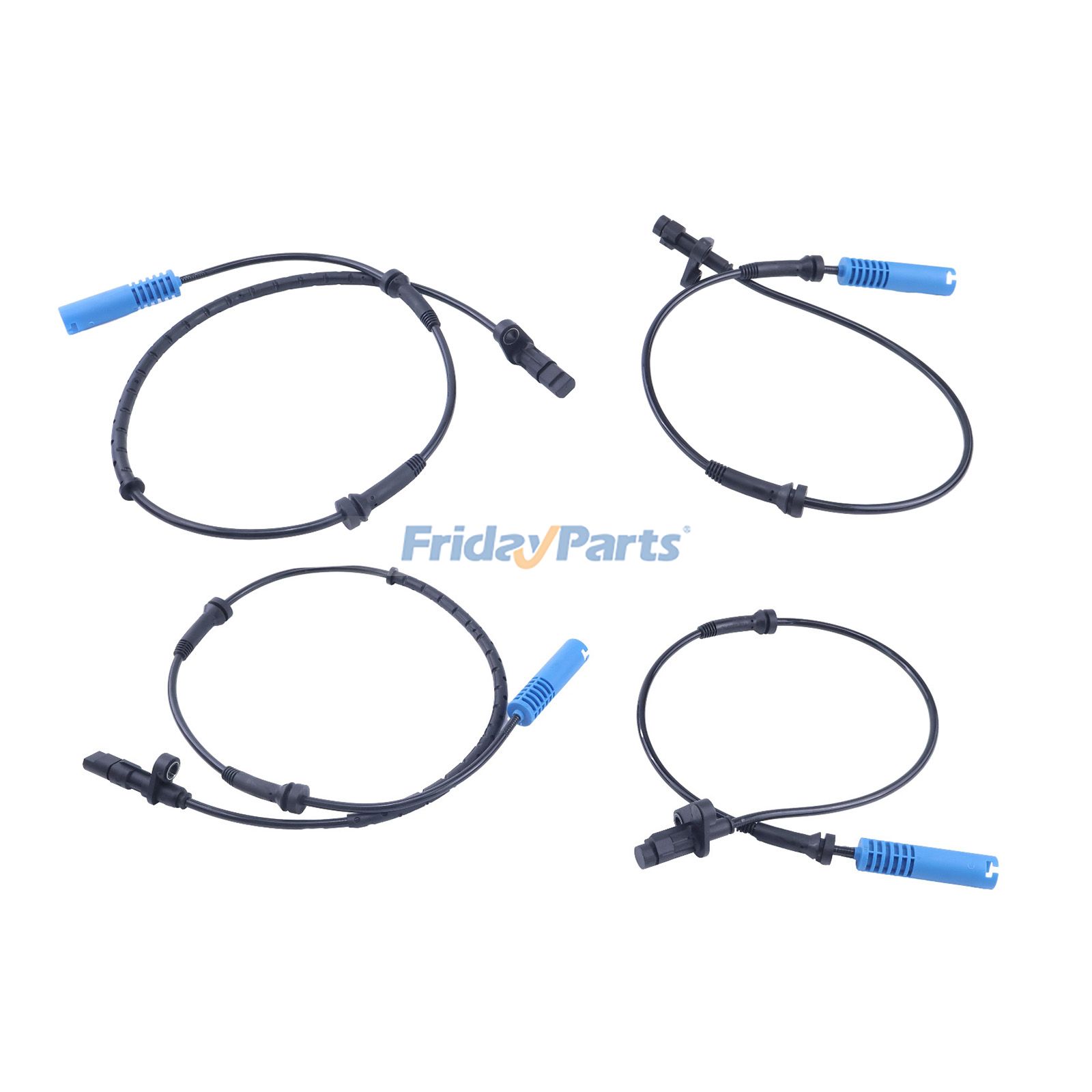 4個 左右ABSホイールスピードセンサー 34526756376 34526756375 BMW 525i 528i 530i 540i M5用