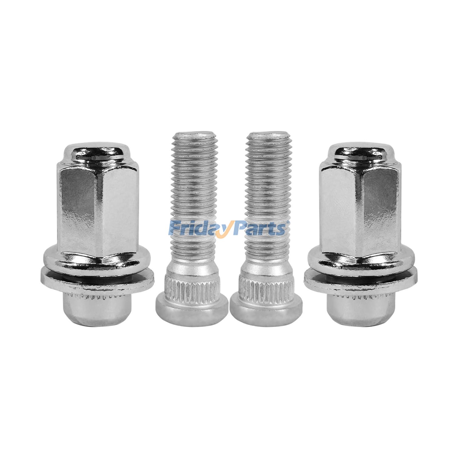 4 Pieces M12x1.5 Wheel Lug Stud Nut Set 90942-01058 90942-02049 for Toyota Land Cruiser RAV4 Lexus GS350 GX460 1987-2024