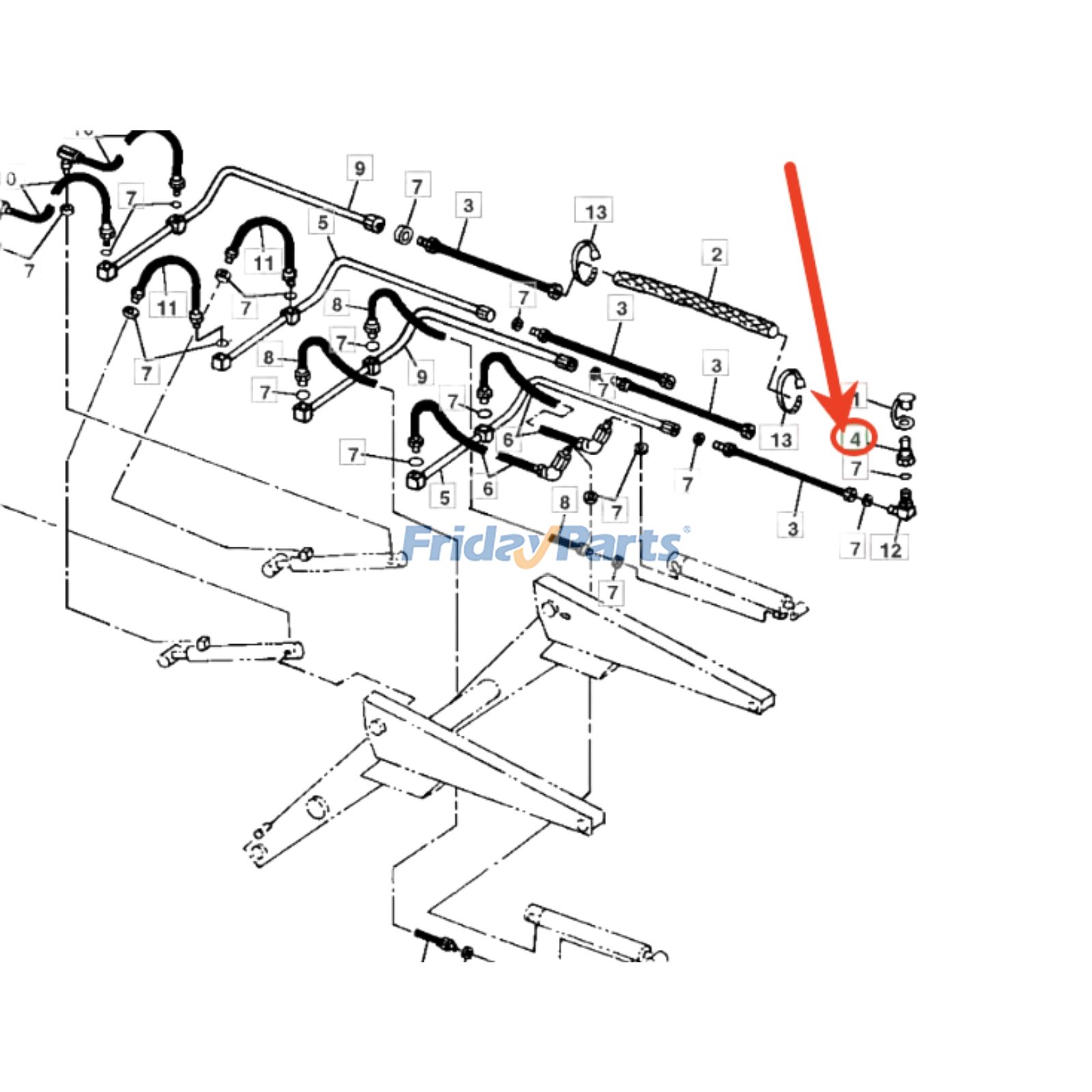 Male Hydraulic Quick Coupler Plug For JOHN DEERE Engine,Loader,Mower,Tractor