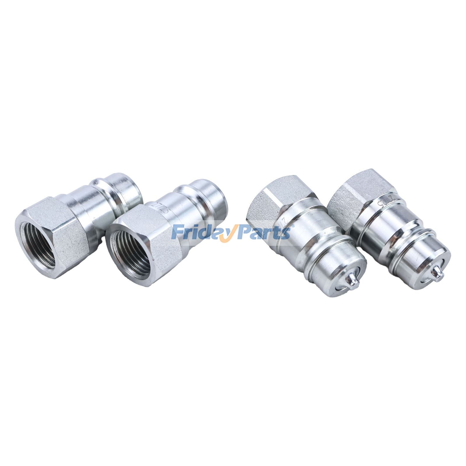 4 Pieces Male Hydraulic Quick Coupler Plug AW32184 for John Deere Engine 4045 Loader 220R 300X 700M H120 H165