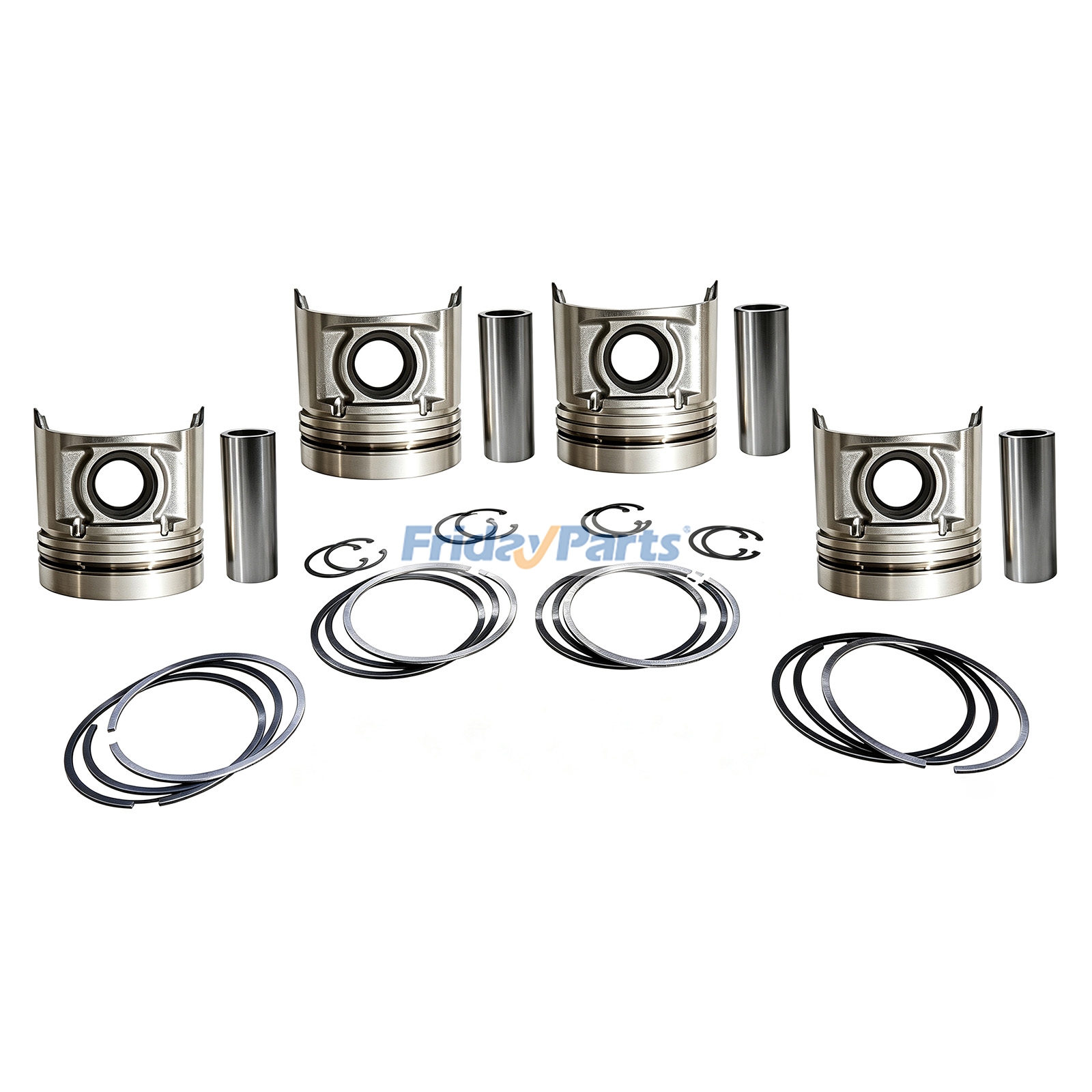 Kit de pistón de 4 piezas con anillo 13216-2220 para motor Hino W04D WO4D W04DT WO4DT para Motor