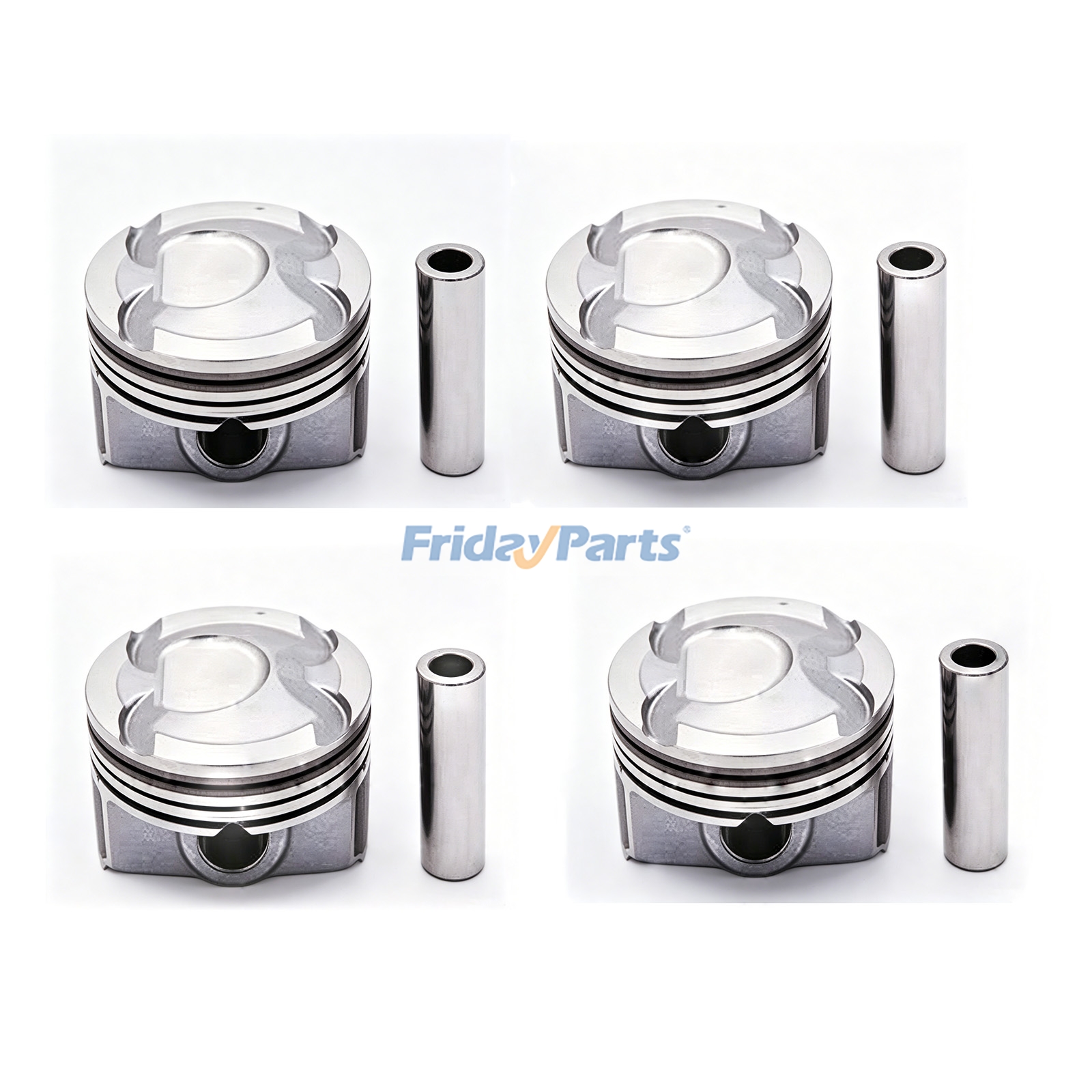 4 Pieces Piston & Pin 23041-2E300 for Hyundai Sonata Hyb 2011-2016