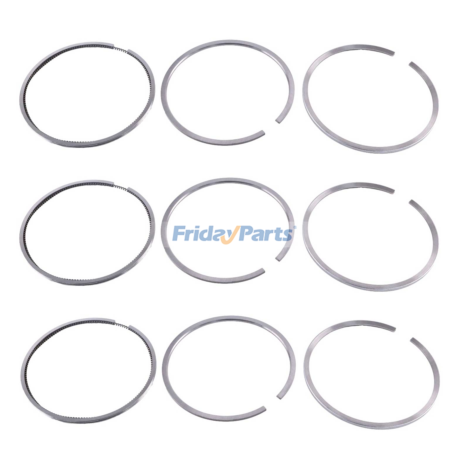 4 segments de piston 04132333 pour moteur Deutz TD2.9 TCD2.9