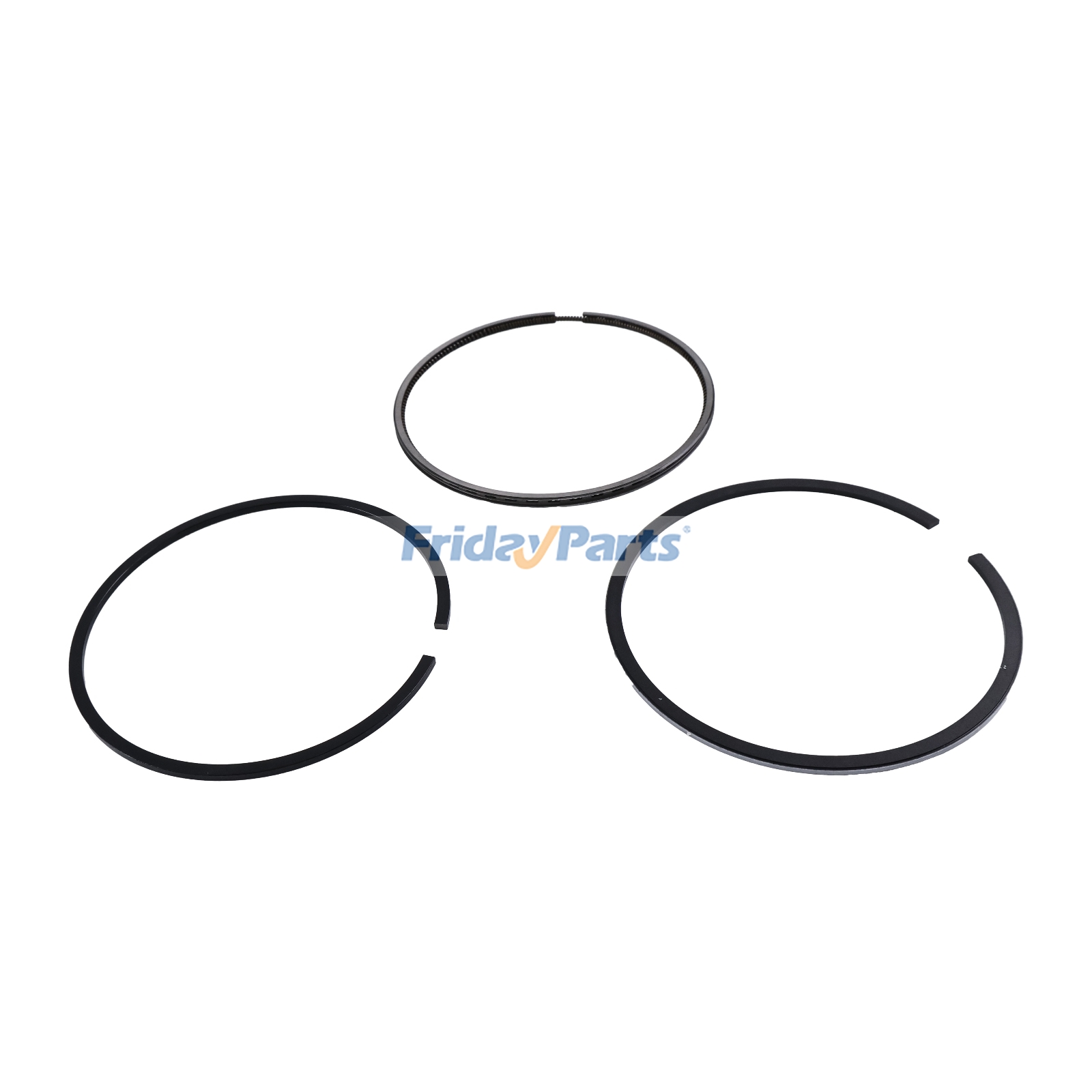 4 segments de piston 1J701-21052 pour moteur Kubota V2607, pelle hydraulique KX057-4pourPour KUBOTA