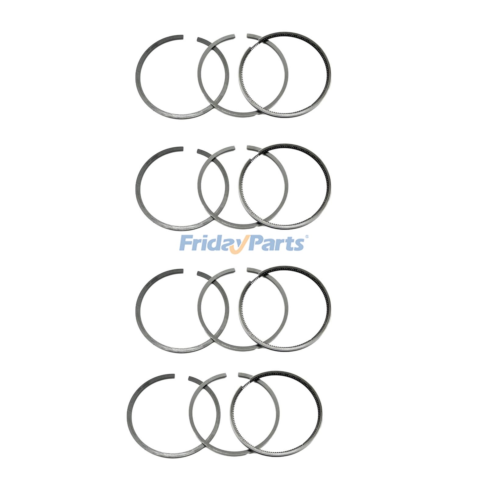 4 Pieces Piston Ring 4181A045 for Perkins Engine 1004.42 1004.40