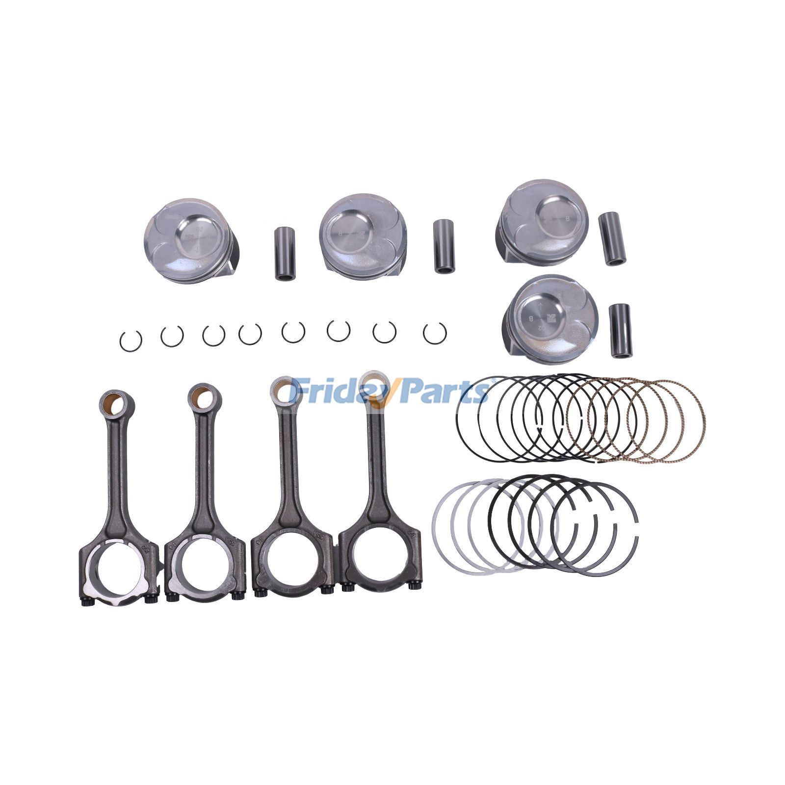 4 Sets Piston & Rings Connecting Rod Kit in Stock in China,China Stock