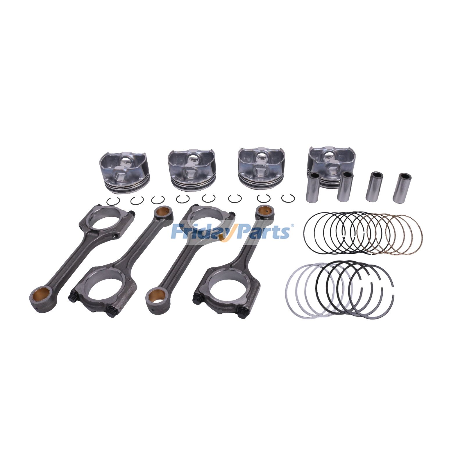4 Sets Piston & Rings Connecting Rod Kit 23510-2E001 for Hyundai Elantra GT Kia Soul Forte Koup 2014-2019  2.0L