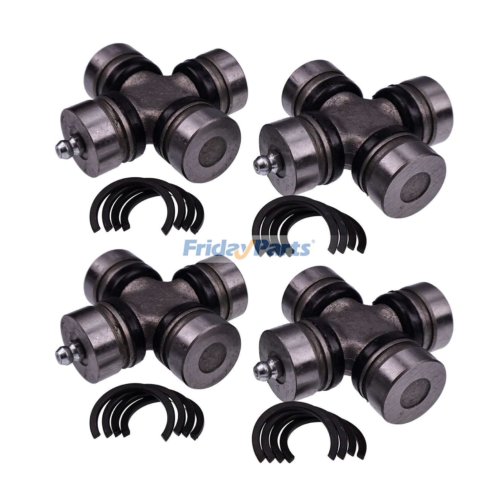 4 Pieces Rear Drive Shaft U-Joint 1YW-46187-00-00 1YW-46187-10-00 for Yamaha ATV Kodiak 400 YFM400FW Big Bear 350 YFM350FW 4x4