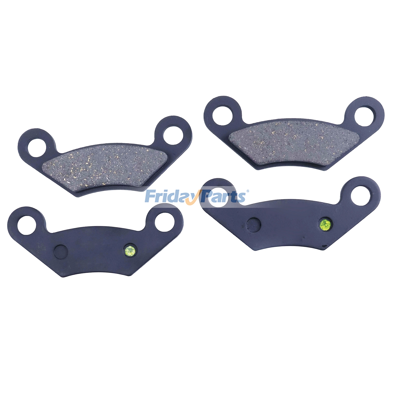 4 pastillas de freno semimetálicas AM141182 para vehículos utilitarios John Deere HPX615E HPX815E XUV825M XUV850D XUV855M M-GATOR
