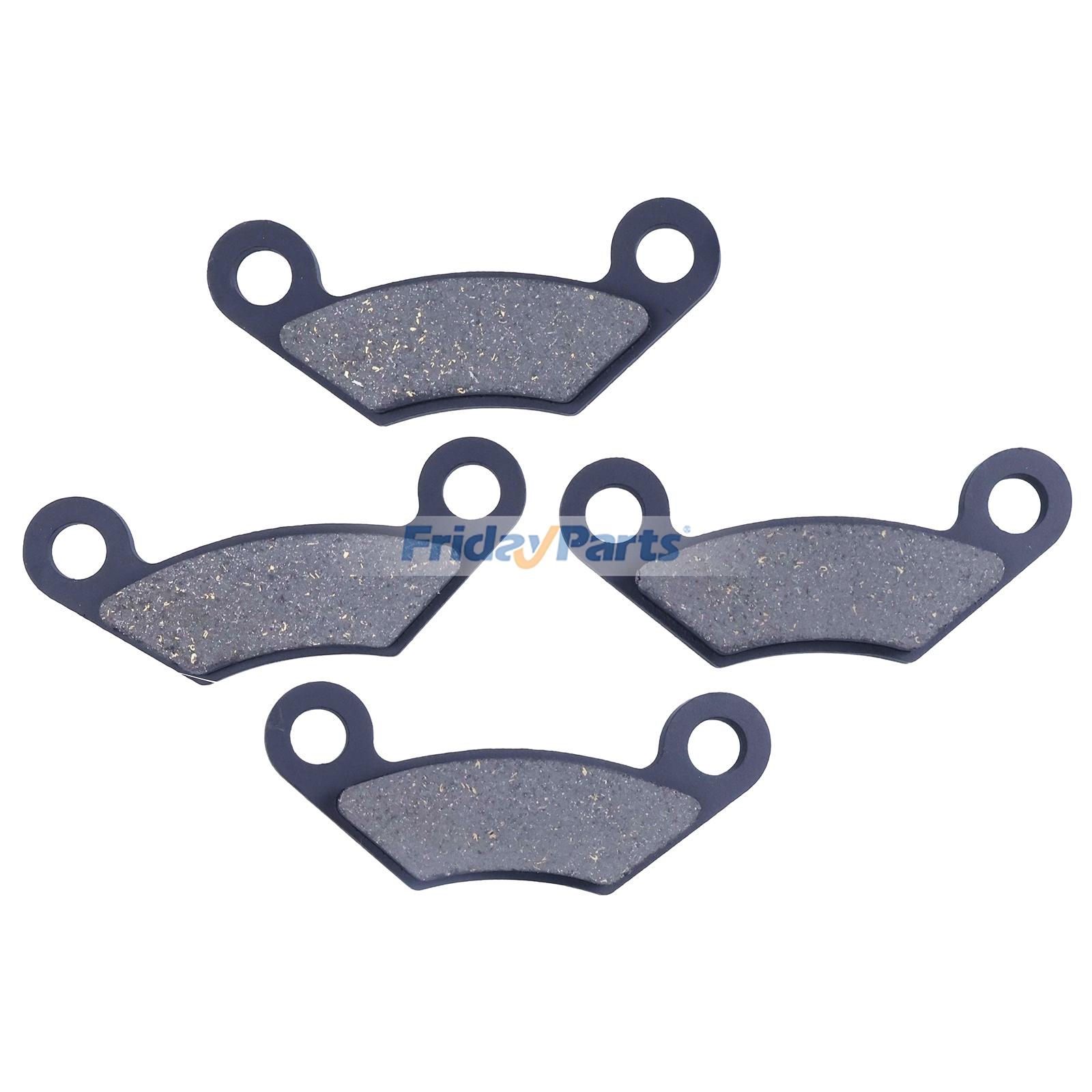 4 pastillas de freno semimetálicas AM141182 para vehículos utilitarios John Deere HPX615E HPX815E XUV825M XUV850D XUV855M M-GATOR de FridayParts