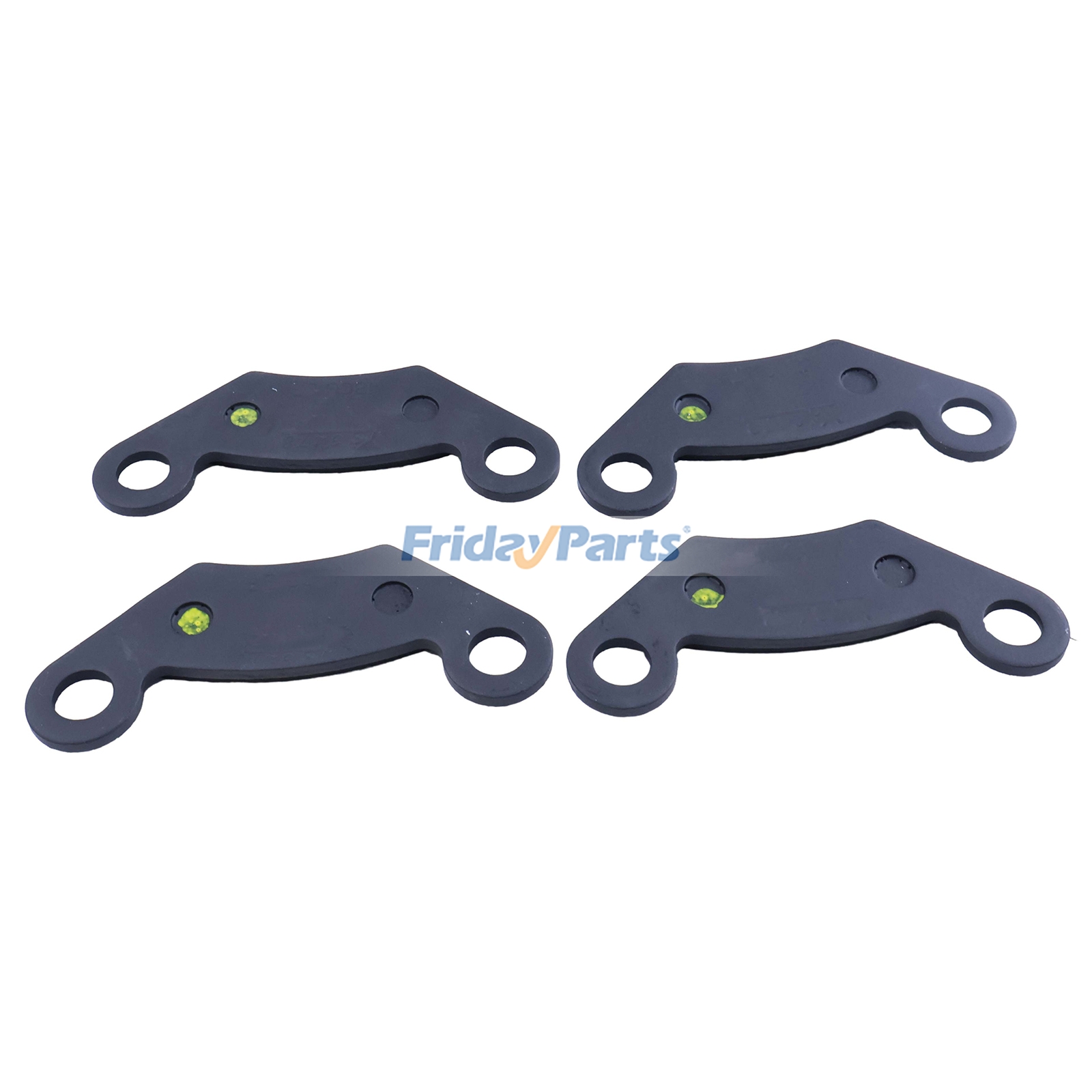 Repuesto 4 pastillas de freno semimetálicas AM141182 para vehículos utilitarios John Deere HPX615E HPX815E XUV825M XUV850D XUV855M M-GATOR compatible con Motor,Pala cargadora,Vehículo utilitario Para JOHN DEERE FridayParts