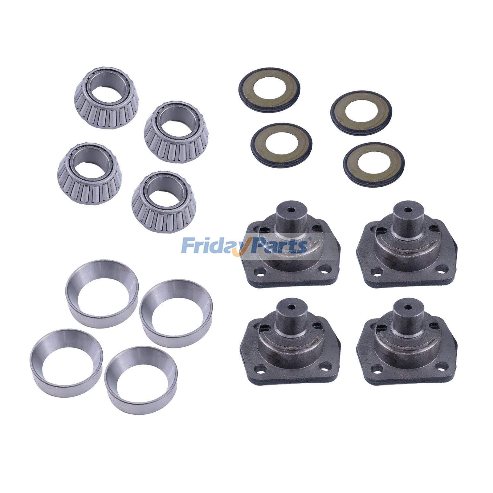 4 Pieces Trunnion Assembly Repair Kit 458/20061 453/30401 904/06700 907/08300 for JCB Loader 2CX 2CXL 2CXS 2CXSL 2CXU 2DX 3CX 3C 4C 4CN