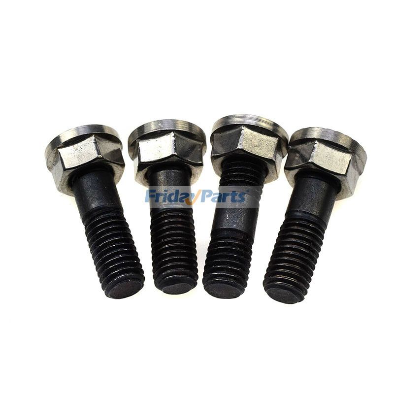 4 Pieces Turbo Mounting Stud and Nut Kit J818823 J818824 for CASE Engine 4391T 6591T 6831T Excavator 888 1088 9020 9030 9040 CX130 CX210 CX290 CX330
