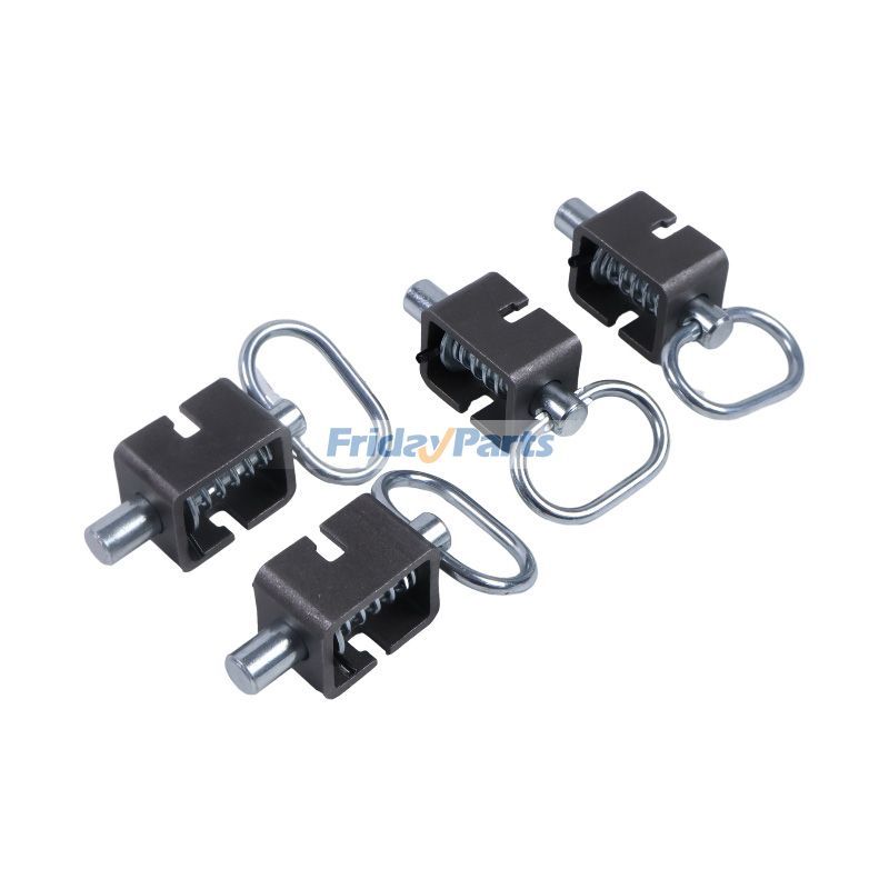 4 Pieces 5/8" Universal Long Spring Lock Steel Latch Assembly for Trailers