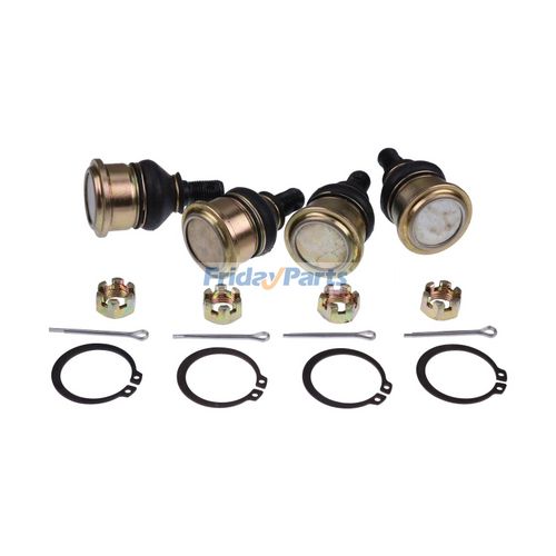 4x Upper & Lower Ball Joints For Yamaha Grizzly 700 - Replaces 3B4-23579-01-00, 5LP-23579-00-00 By Partscollect