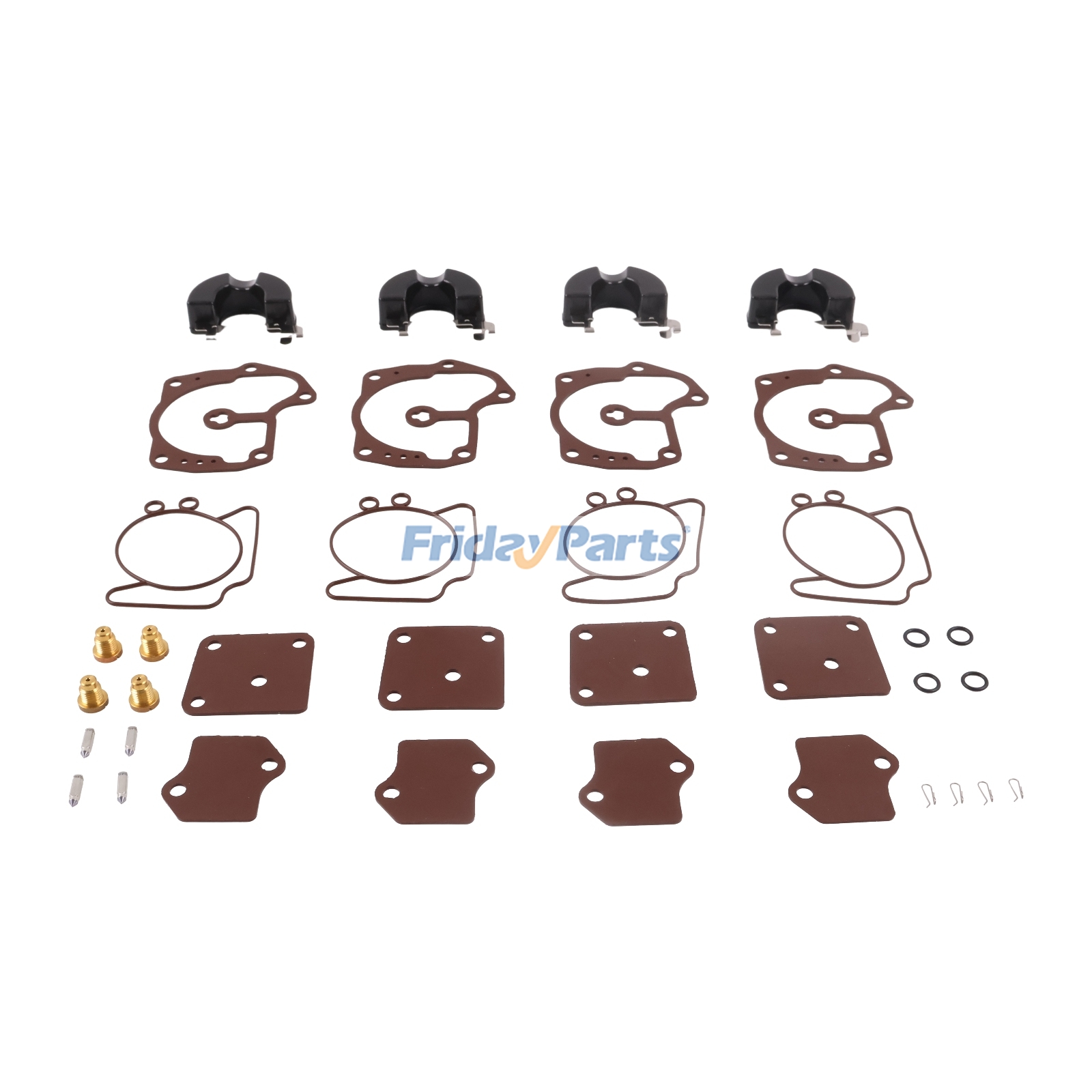 Kit de reconstrução de carburador Looper V4 V6 V8 439078 439079 para motores de popa Johnson Evinrude 120 130 135 140 250 275 300 HP