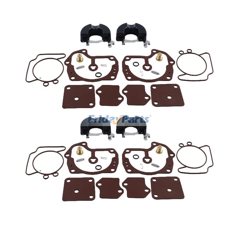 Kit de reconstruction de carburateur Looper 4 pièces V4 V6 V8 439078 439079 pour moteur hors-bord Johnson Evinrude 120 130 135 140 250 275 300 CV
