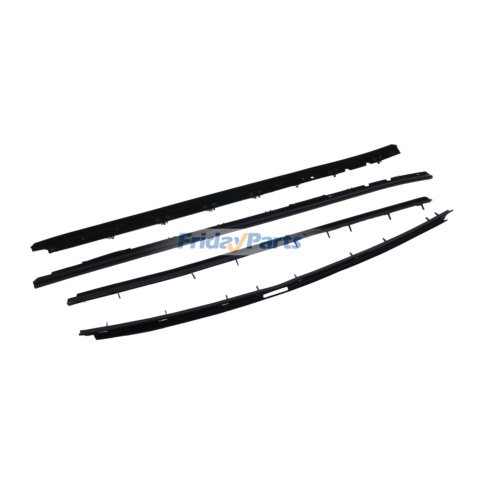 4 Pieces Window Sweep Weatherstrip Felt Seal Kit KG2075 for Chevrolet Corvette 1990-1996