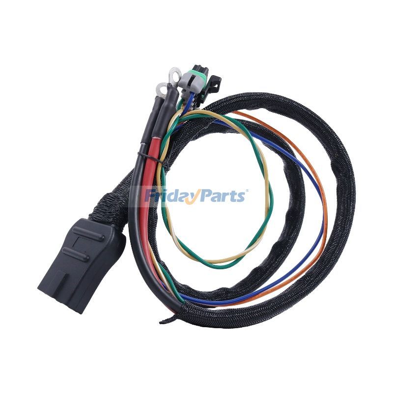 4 pin plow side battery cable 42015 for Fisher Western SnowEx Blizzard snowplow, heavy-duty low-temperature power harness with molded connectors and durable protective jacket