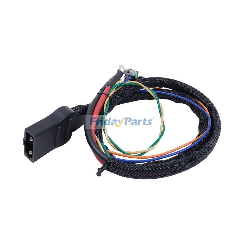 4 pin plow side battery cable 42015 for Fisher Western SnowEx Blizzard snowplow, heavy-duty low-temperature power harness with molded connectors and durable protective jacket