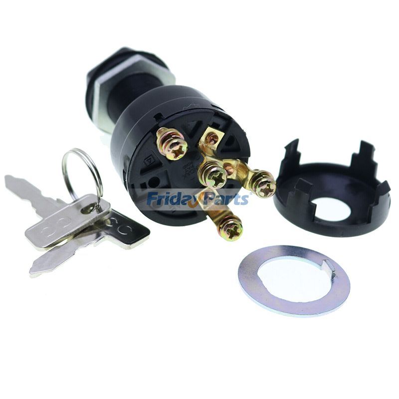 FridayParts 4-Pin Starter Ignition Key Switch for Club Car