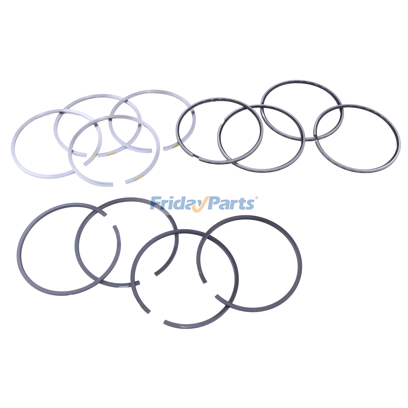 CASE用,Dodge用,Freightliner用,HYUNDAI用,New Holland用用4セット STD ピストンリング 3802421 3802746 3802230 3802050 Cummins エンジン 4B 4BT 4BT3.9 4B3.9 4BTA3.9 Hyundai CASE 掘削機 Dodge Freightliner トラック用