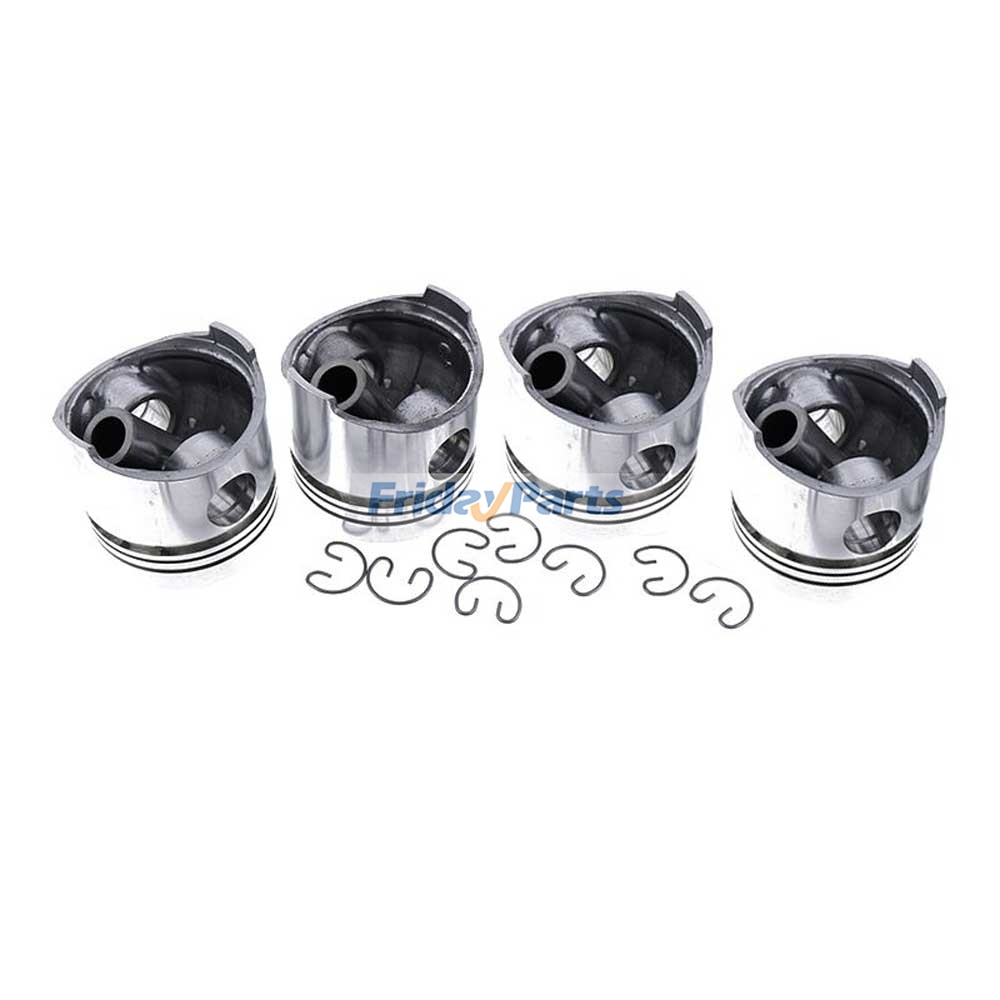 4 Sets Direct Injection Piston Kit 1G700-2111 for Kubota Engine V2003 V2003DI