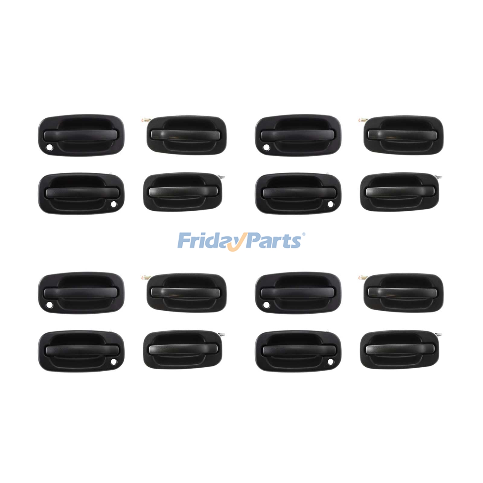 4 Sets Front & Rear Exterior Door Handle for Chevrolet Silverado 2500 Tahoe GMC Sierra 1500 Yukon 2001-2007