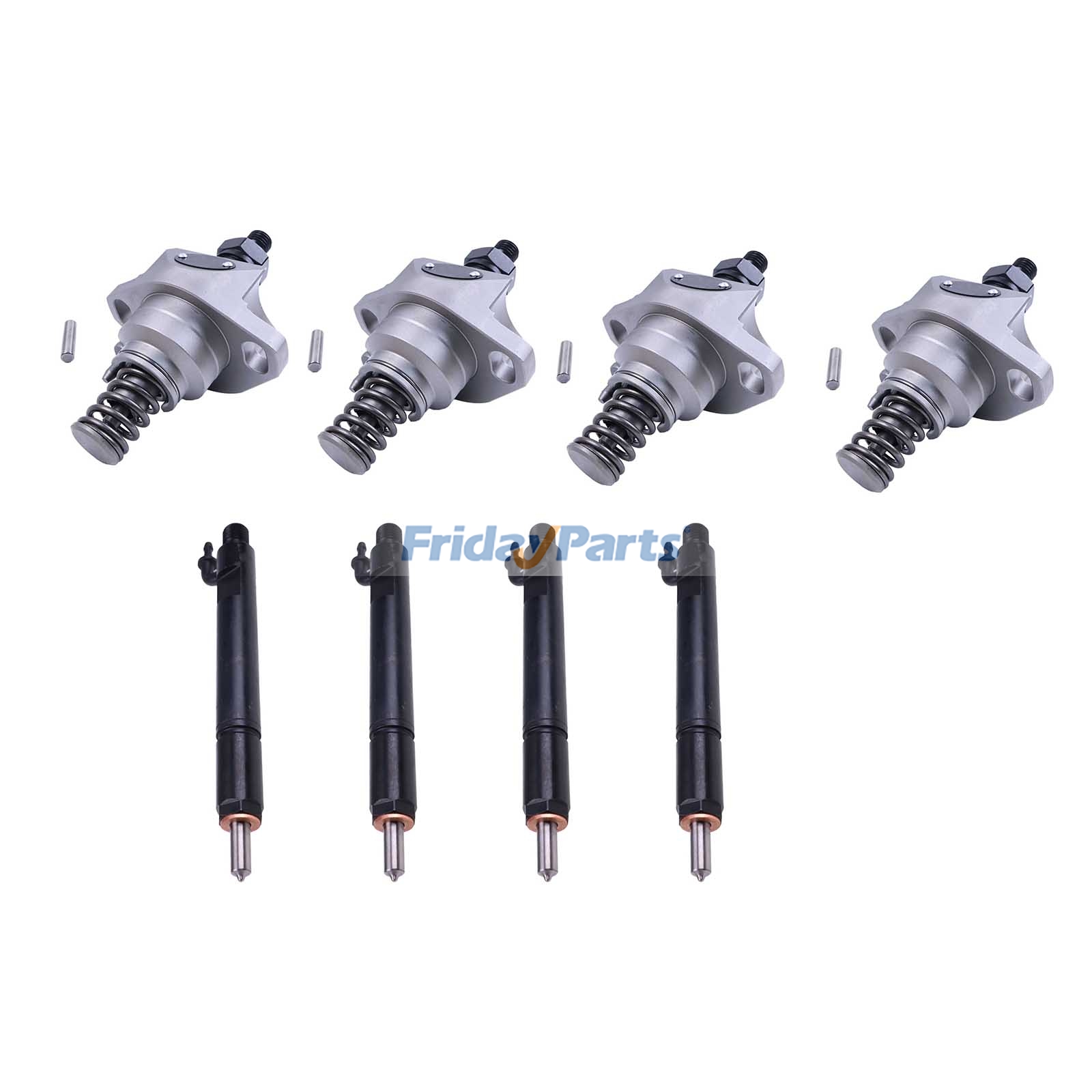 4 Sätze Einspritzdüsen und Einspritzpumpen 04271760 04271640 für Deutz-Motoren F2L1011F F3L1011F F4L1011F F3M1011F F4M1011F