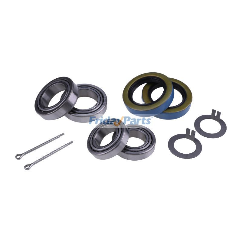 4 juegos de cojinetes de rueda para cubo de remolque L44649 L44610 L68149 L68111 Sellos de engranaje 171255TB (10-19) para ejes EZ Lube de 3500 lb de FridayParts