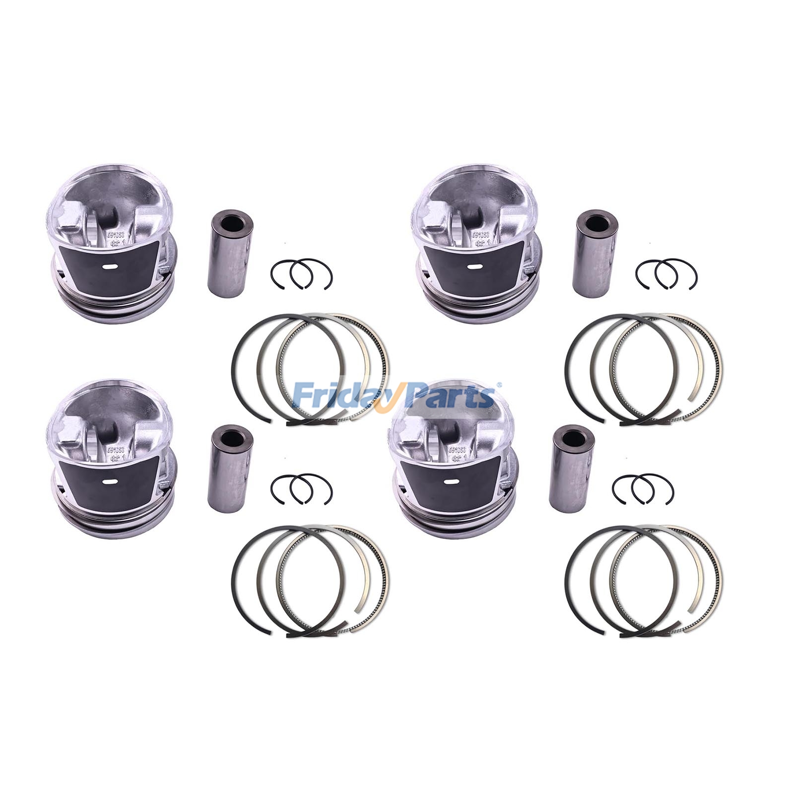 Piston Kit 0427-1974 6673152 for Deutz Engine BF4M1011F Bobcat Loader 863 873 T200