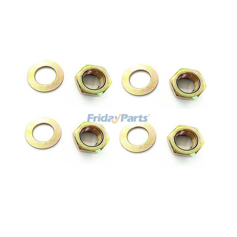 4 Sets Swingarm Nut & Washer 90185-16002-00 90201-160F6-00 for Yamaha ATV Banshee Raptor Warrior YFZ450 YFZ450R