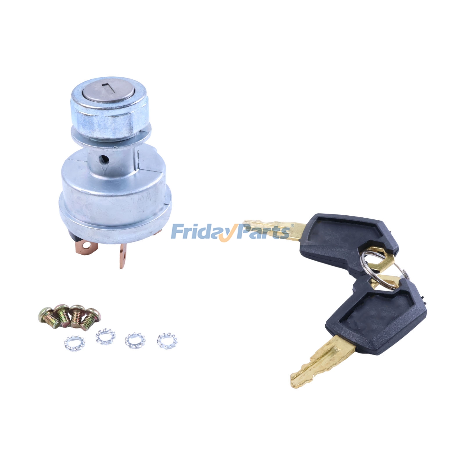 4 Terminal Ignition Switch With Keys 237-3530 for Mitsubishi Engine K4N S4L2 S3L2 Caterpillar CAT Excavator 305CR 304CR 303CR