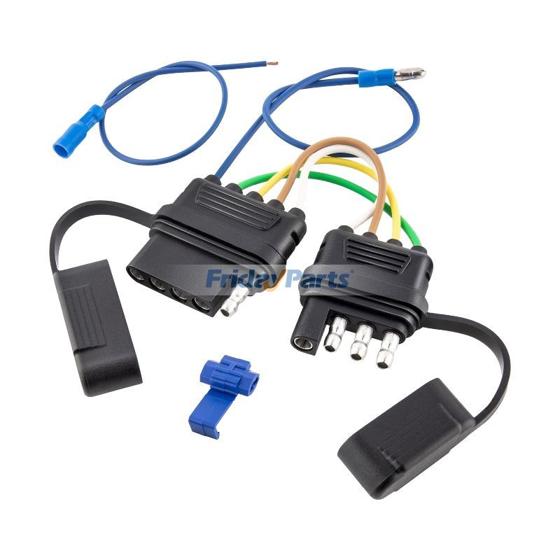 Convertidor de cableado de 4 a 5 pines, conector universal para remolques de camiones y barcos