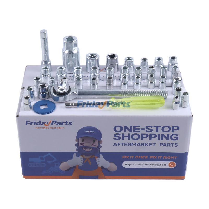 Jeu de 40 clés à cliquet 3/8" avec embouts de tournevis et kit de réparation automobile